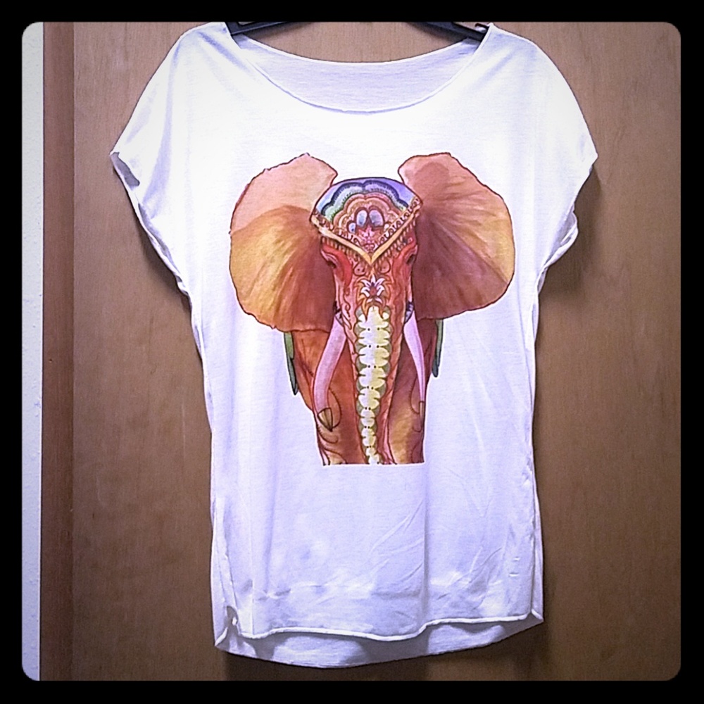 Elephant print t-shirt